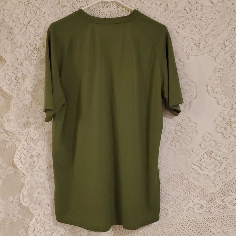 Jumper Premium Threads Olive Green Tee Shirt Size Large Eco Blend - Picture 10 of 10